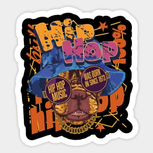 Pitbull Hip Hop was born in Since1973 Graffiti Sticker